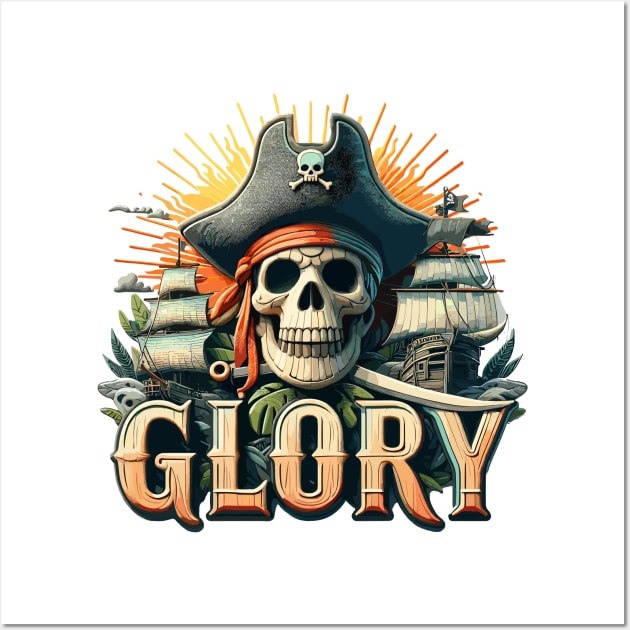 Pirate Glory Wall Art by Vehicles-Art